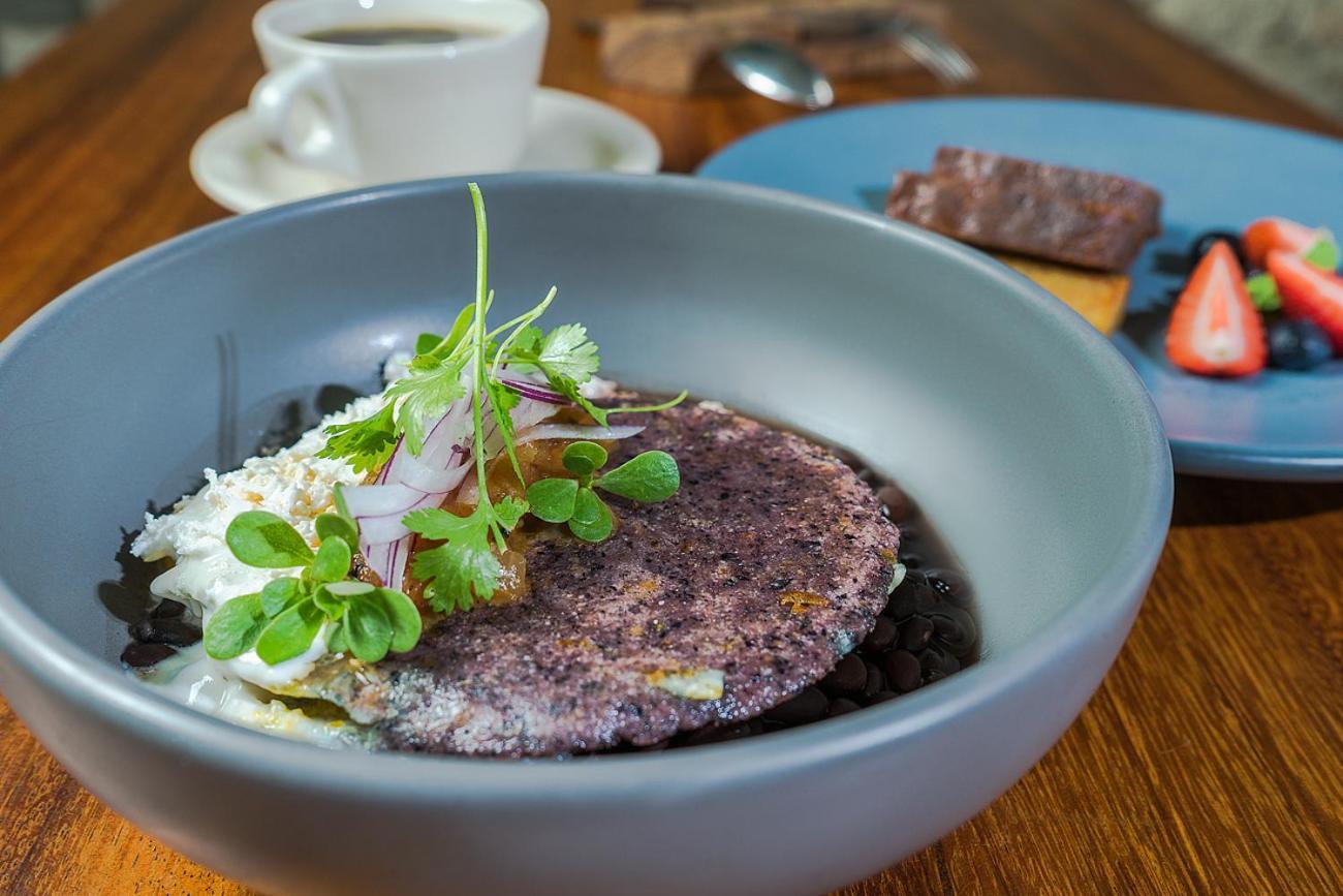 Hotel Makaaba Eco-Boutique Bacalar Kültér fotó Blue corn atole