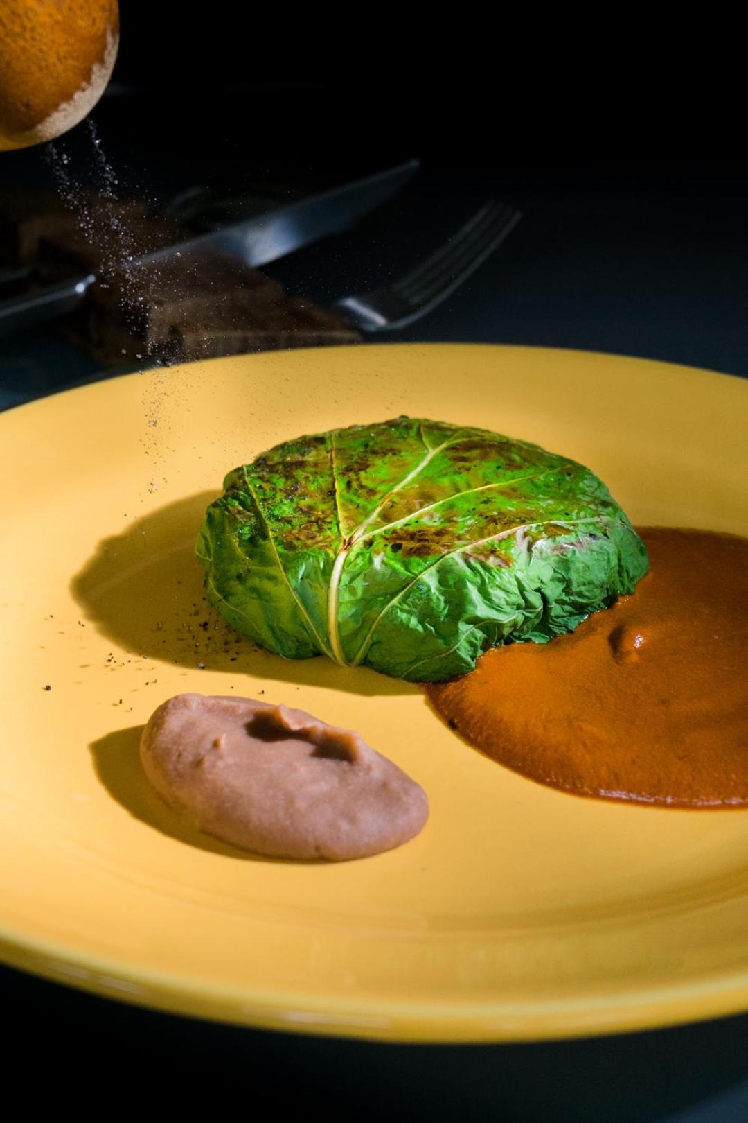 Hotel Makaaba Eco-Boutique Bacalar Kültér fotó A cabbage steak